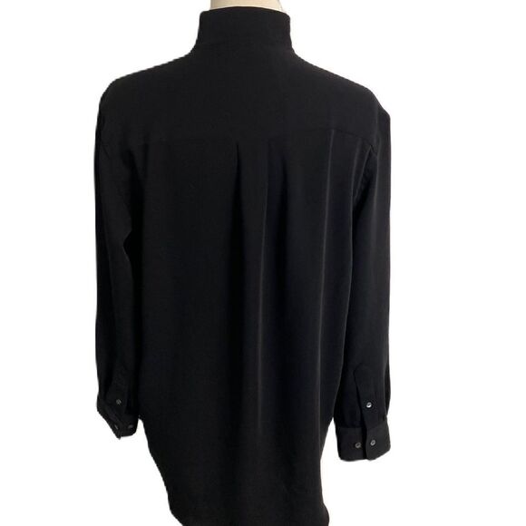 #141 ARITZIA BABATON Oversized Black Drape Blouse - Picture 2 of 7